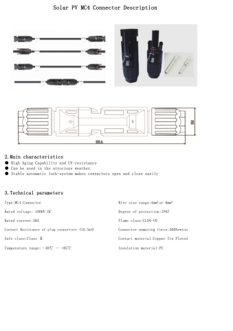 Lexron mc4 konnektör lexron