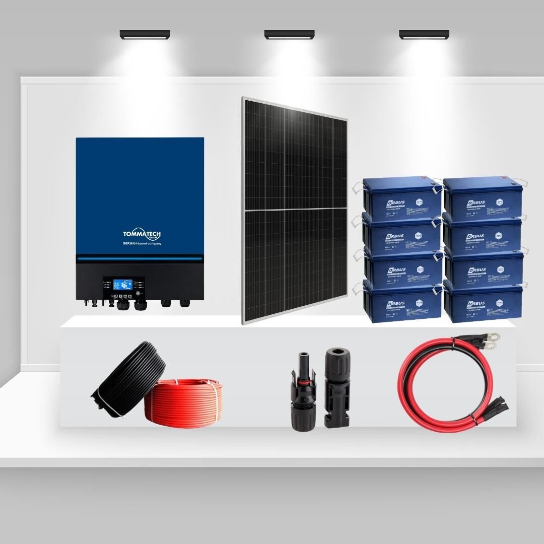 Bağ Evi ve Yazlık İçin 7.2kW Monokristal Solar Enerji Paketi – Konfor Seri 7200
