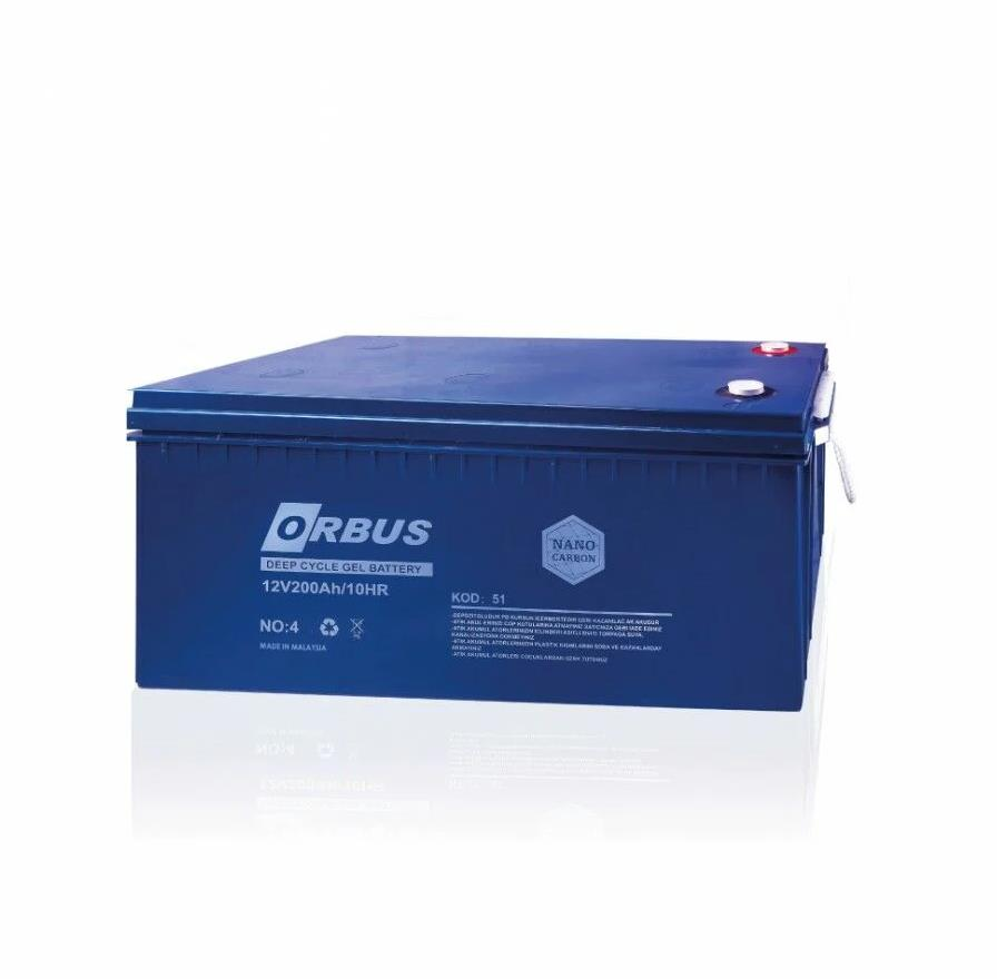 Orbus 12 Volt 200 Amper Jel Akü