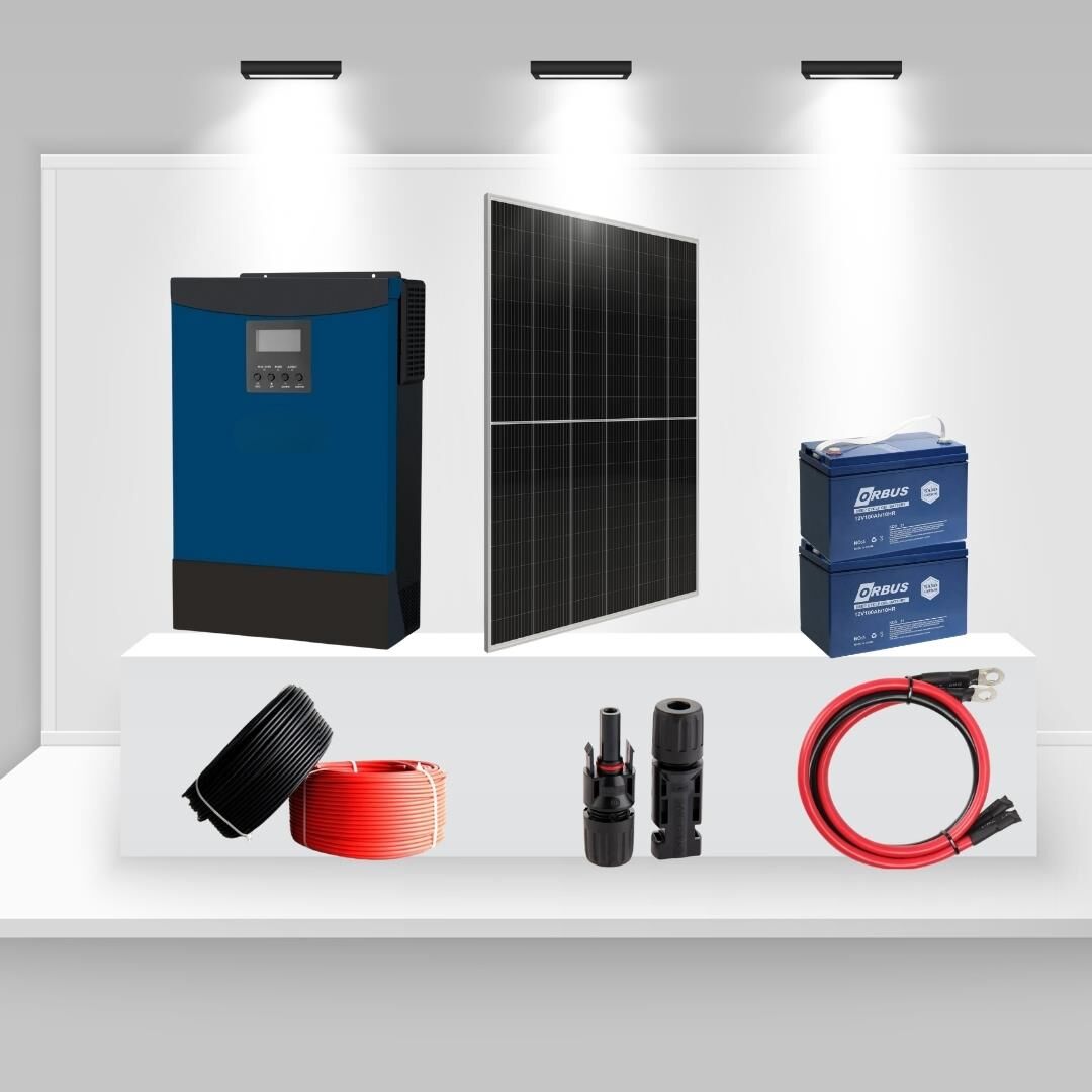 Bağ Evi ve Konteyner İçin 1kW Mini Solar Enerji Paketi – Özgür Seri 1000