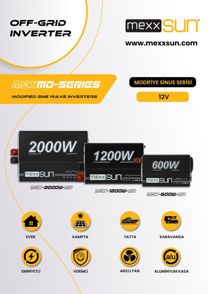 Modifiye sinüs 12V 1200W