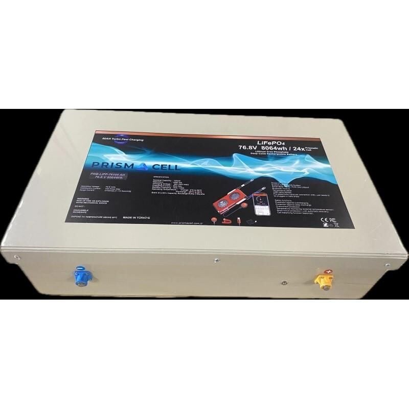 76,8 volt 105ah lifepo4 elektrikli araba yuki amy motor batarya
