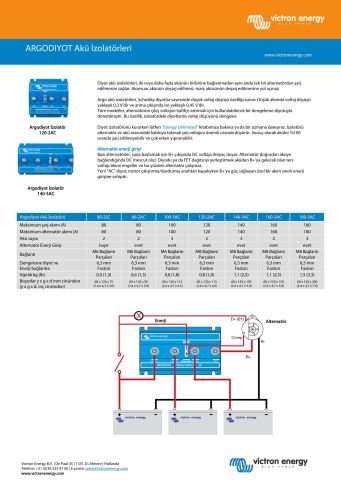 Victron Energy Argodiode 1 Giriş 3 Çıkış 100 Amper Akü İzolatörü 100-3AC  ARG100301000R