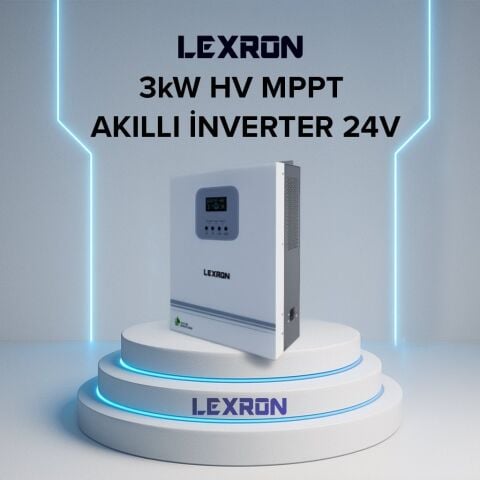LEXRON 3KW - 3000W HV MPPT AKILLI INVERTER 24V