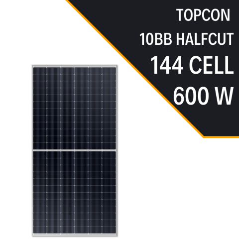TOPCON 600W HALF CUT  GÜNEŞ PANELİ