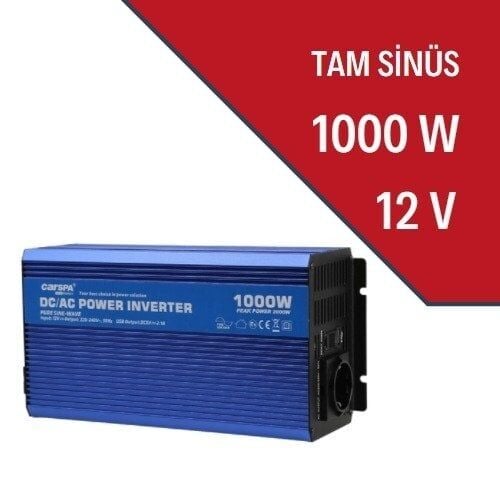 Carspa 1000 watt tam sinüs invertör (12v)