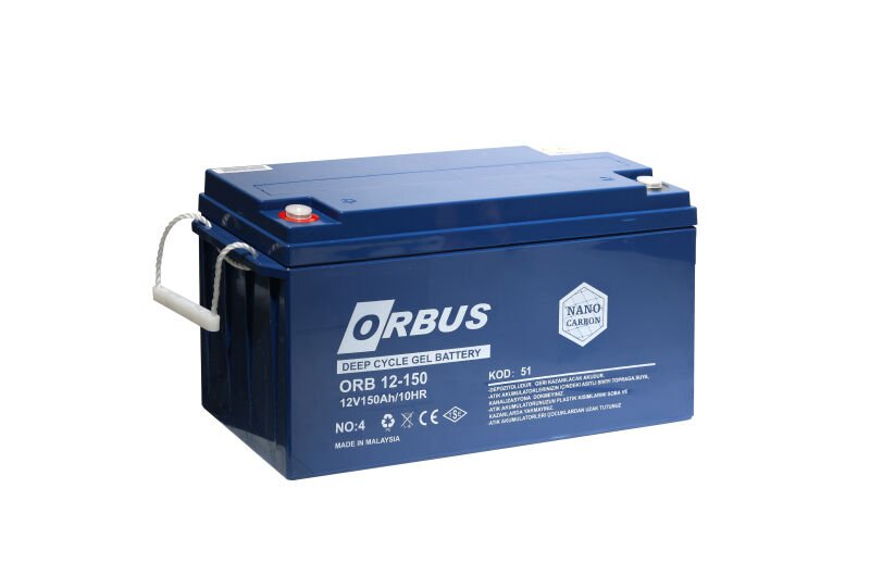 Jel akü 12V 150Ah Orbus
