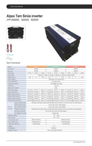 4000 WATT 24 VOLT TAM SİNÜS İNVERTER