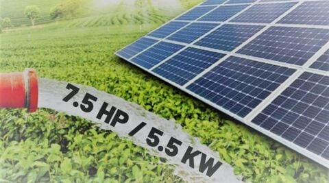 Tarımsal Sulama Paketi 7.5 HP/5.5 KW 30 Adet 325 Watt Güneş Paneli 7.5 kW İnverter