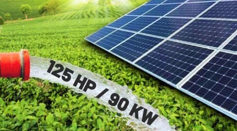 Tarımsal Sulama Paketi 125 HP/90 KW 247 Adet 560 Watt Güneş Paneli 110 KW Sürücü İnverter