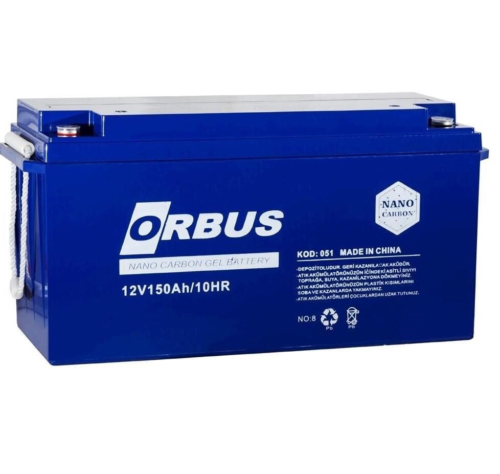 Orbus 12 volt 150 amper  jel akü