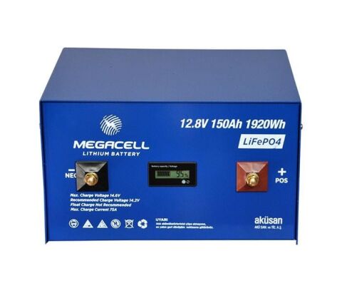 12.8V 150 Ah Lityum Demir Fosfat Akü