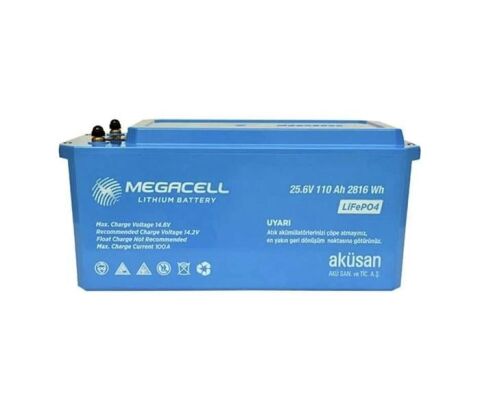 25.6V 110 Ah Lityum Demir Fosfat Akü