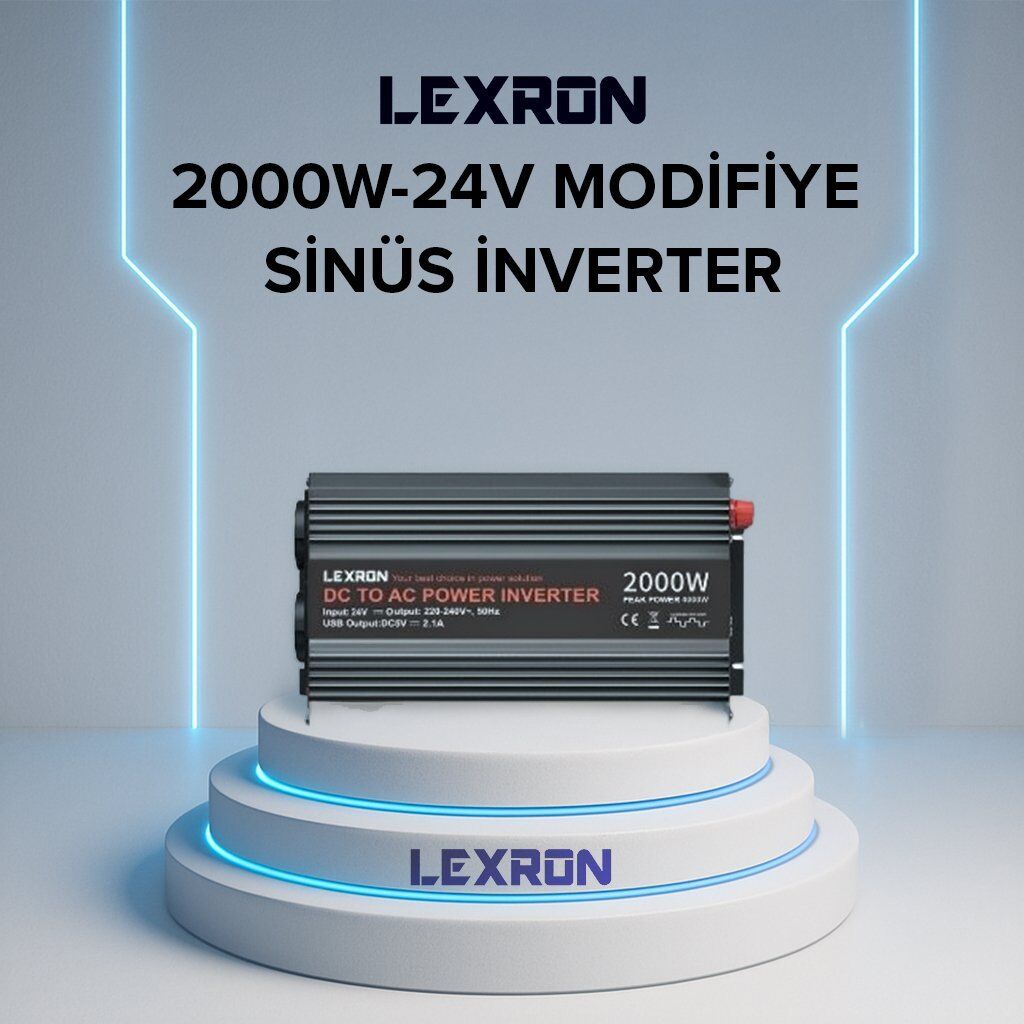 Lexron 2000W- MODİFİYE SİNÜS İNVERTER (24V)