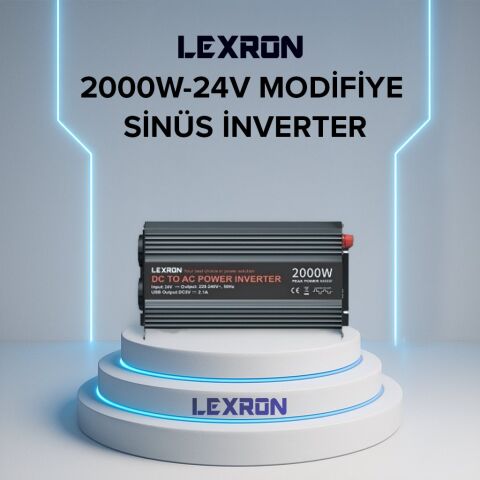 Lexron 2000W- MODİFİYE SİNÜS İNVERTER (24V)