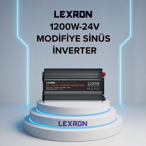 Lexron 1200W- MODİFİYE SİNÜS İNVERTER (24V)