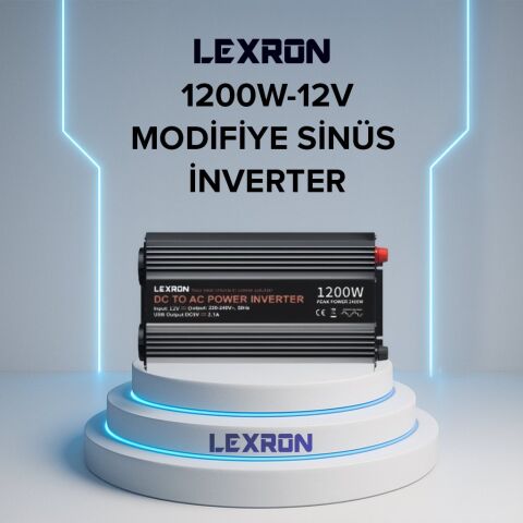 Lexron 1200W- MODİFİYE SİNÜS İNVERTER (12V)