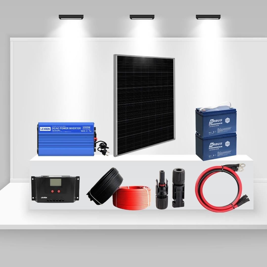 Bahçe Evi ve Bağ Evi İçin 1kW Mini Solar Enerji Paketi – Doğa Seri 1000