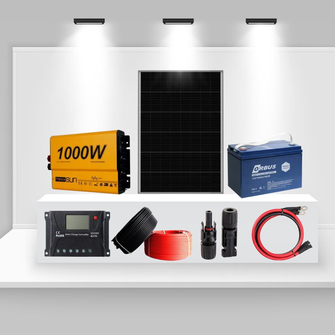 Karavan ve Tekne İçin 1kW Kompakt Solar Enerji Paketi – Seyahat Seri 1000