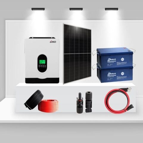 Bağ Evi ve Yayla İçin 2.7kW Monokristal Solar Enerji Paketi – KSSeri 2700