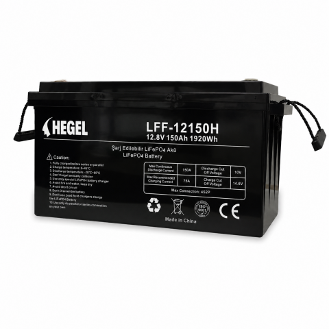 HEGEL LİFEPO4 LİTYUM AKÜ 12.8V 150AH
