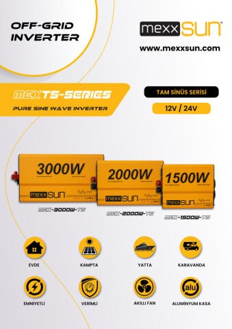 Tam sinüs 24V 1500W