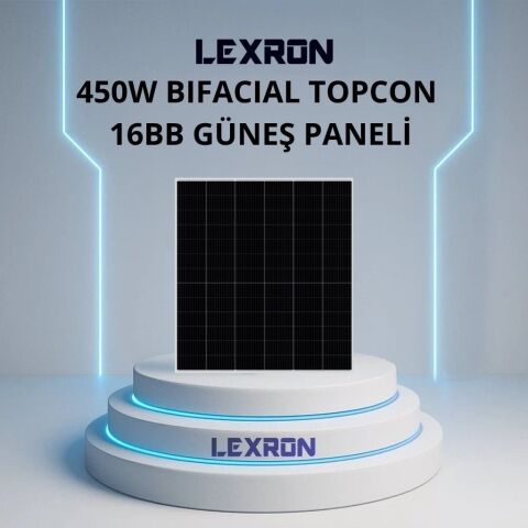 450W BIFACIAL 78 CELL 16BB HALF-CUT TOPCON  GÜNEŞ PANELİ