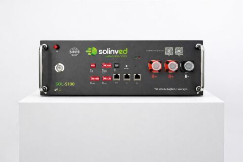 Solinved 51.2 Volt 100 Ah  5,1 KWh Kapadokya Lityum Akü
