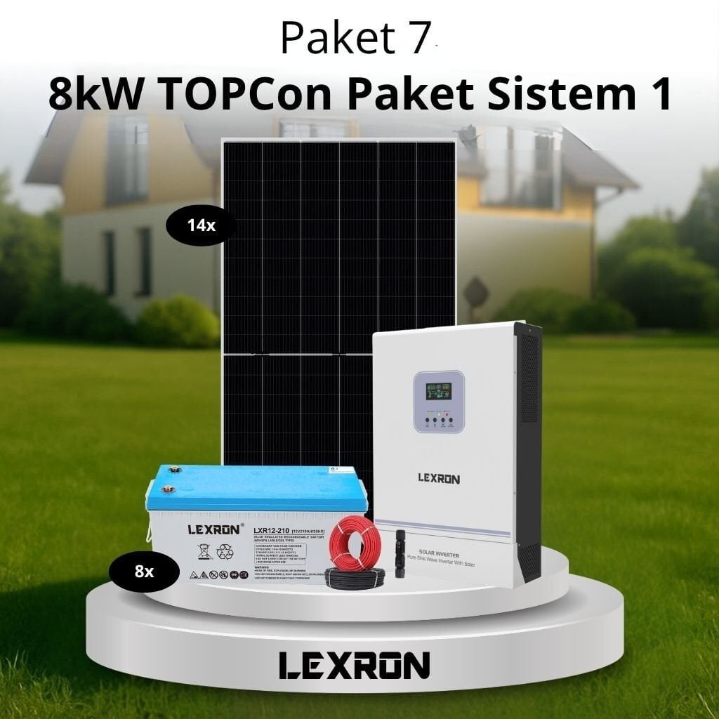 8kW JEL AKÜLÜ SOLAR PAKET SİSTEM 1 (PAKET 7)