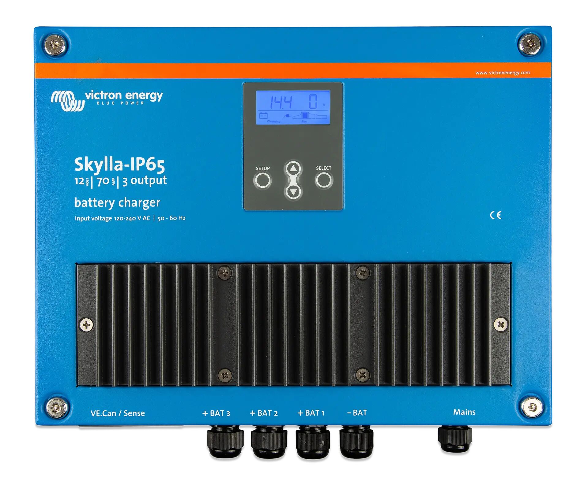 Victron Akü Şarj Cihazı Skylla IP65 12V 70A 120/240V Battery Charger (3 çıkış) (SKY012070100)