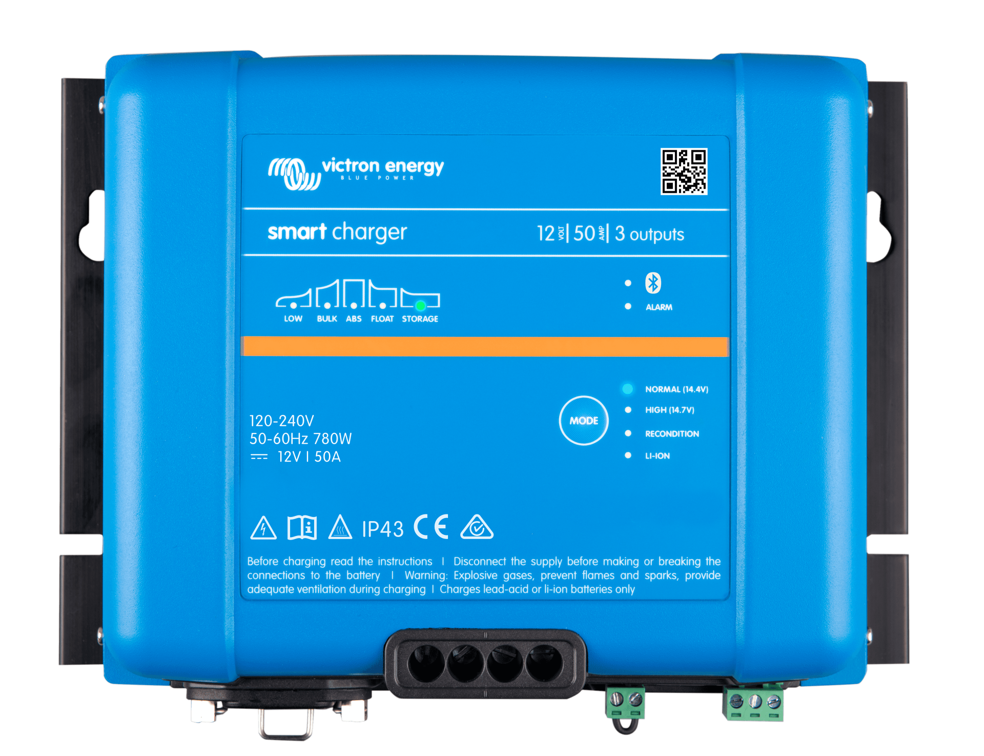 Victron Akü Şarj Cihazı Smart IP43 12V 50A Battery Charger (3 çıkış) (PSC125053095)