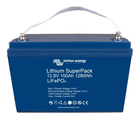 Victron Lityum Akü Lithium SuperPack 12,8V/100Ah (M8) (BAT512110712)