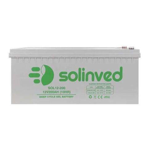 Solinved 12V 200 Ah Jel Akü