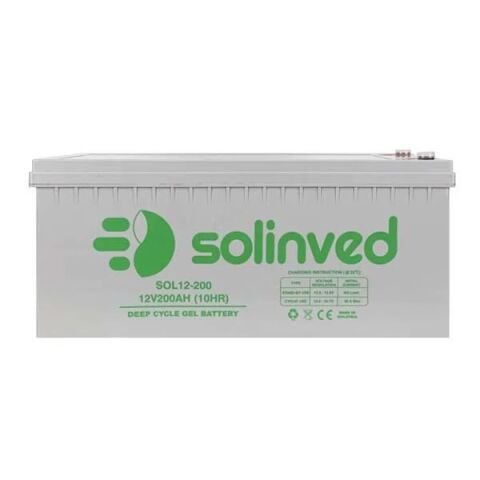 Solinved 12V 200 Ah Jel Akü