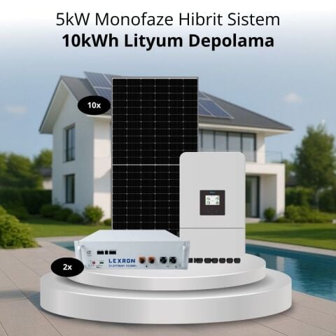 Deye 5kW MONOFAZE HİBRİT SİSTEM 2