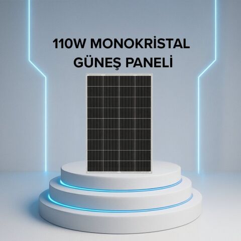 110W MONOKRİSTAL GÜNEŞ PANELİ