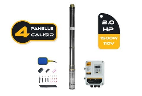DC Pompa 2Hp / 1500W / 110V (3RDC3.8-180-110-1500)