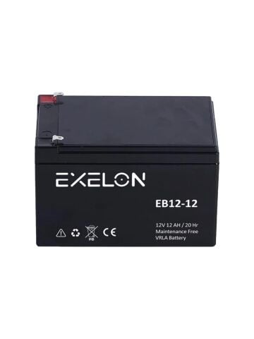12 Amper 12 Volt Exelon Kuru tip akü