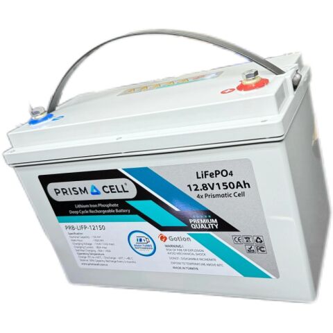 Prismacell Lifepo4 akü 150ah 12.8 volt TURBO FAST CHARGING karavan, marin, solar yaşam aküsü