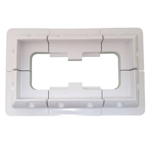 KARAVAN MONTAJ SETİ BEYAZ 6'LI SET (4 KÖŞE, 2 YAN)