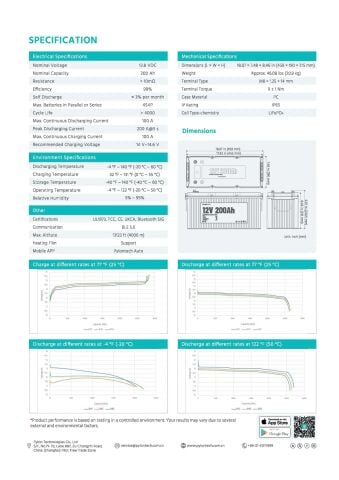 Pylontech 12V 200AH Lityum Akü Bluetooth Haberleşmeli Lifepo4