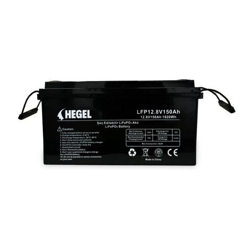 HEGEL LİFEPO4 LİTYUM AKÜ 12.8V 150AH