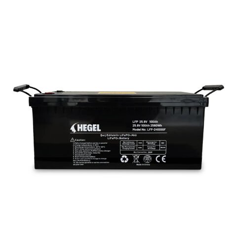 Hegel LİFEPO4 Lityum Akü 25.6V 100AH