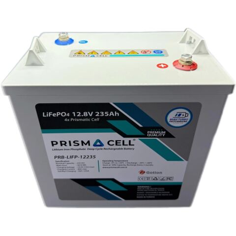 Prismacell LIFEPO4 akü 235ah 12.8 volt TURBO FAST CHARGING karavan, marin, solar yaşam aküsü