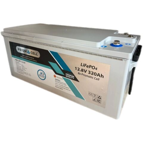 Prismacell Lifepo4 akü 320ah 12.8 volt bluetooth smart bms karavan, marin, solar