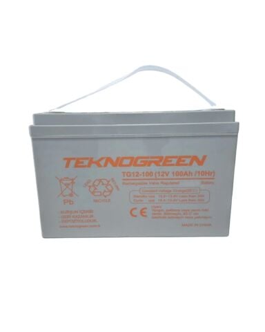 Teknogreen 100 Ah 12 Volt Jel Akü