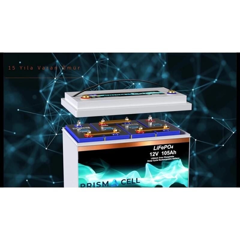 Prismacell Lifepo4 akü 235ah 25.6 volt TURBO FAST CHARGING karavan, marin, solar yaşam aküsü
