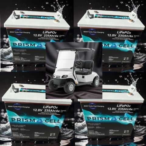 Lifepo4 Golf cart battery 48 volt 235ah golf arabası lifepo4 akü 4'lü set