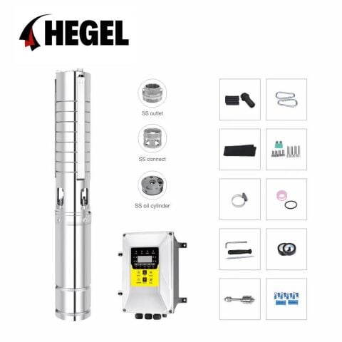 Hegel 110 Volt 13,5 Amper V1 DC Solar Dalgıç Pompa