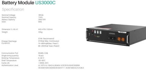 PYLONTECH  US3000C Lithium Akü